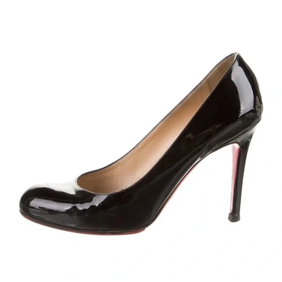Christian Louboutin Red Bottom Patent Leather Pumps SZ 7 - Picture 1 of 6